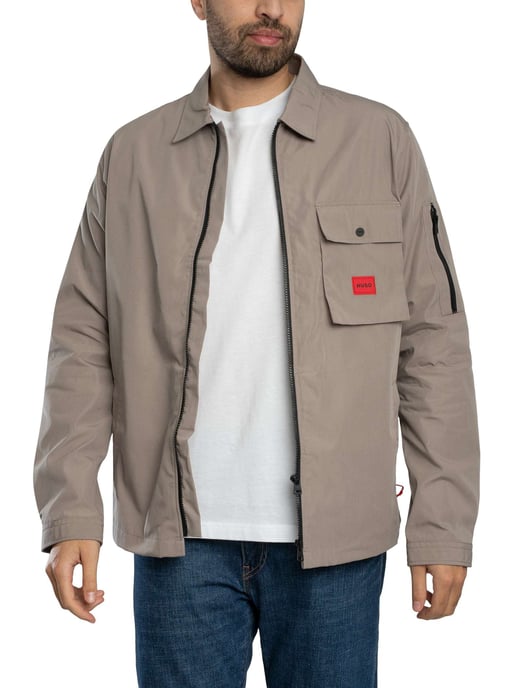 HUGO Camisa Con Cremallera Emmond, Marrón - Image 1