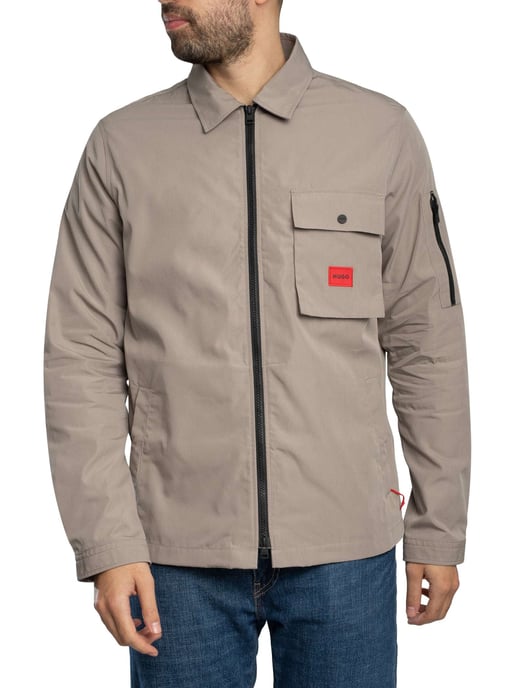 HUGO Camisa Con Cremallera Emmond, Marrón - Image 3