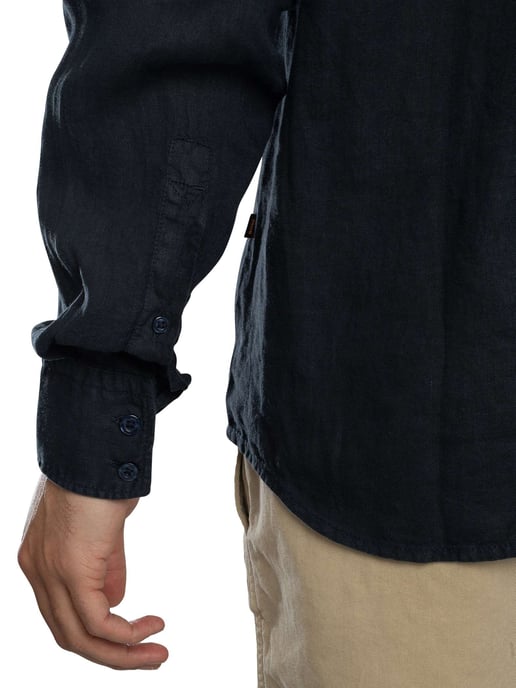 BOSS Camisa Regular Elegante, Azul - Image 5