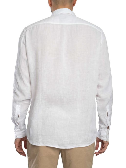 BOSS Camisa Regular Elegante, Blanco - Image 3