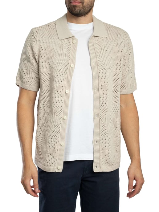 Levi's Camisa De Manga Corta De Punto Camp, Negro - Image 2