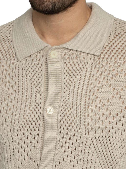 Levi's Camisa De Manga Corta De Punto Camp, Negro - Image 4