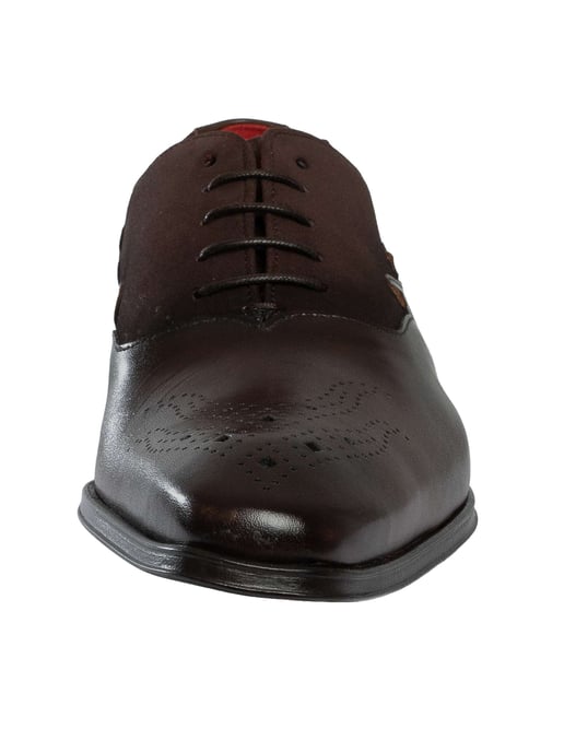 Jeffery West Zapatos Oxford De Piel De Ante Bicolor, Negro - Image 4