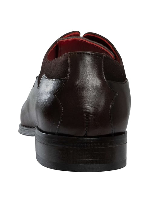 Jeffery West Zapatos Oxford De Piel De Ante Bicolor, Negro - Image 5