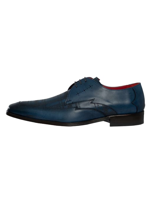 Jeffery West Zapatos Brogue De Cuero, Azul - Image 2