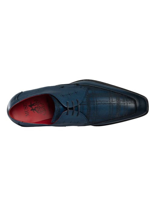 Jeffery West Zapatos Brogue De Cuero, Azul - Image 6