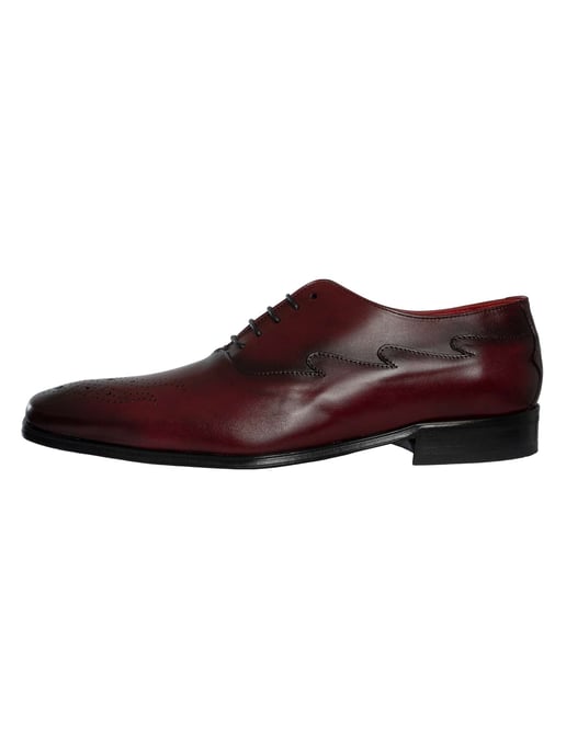 Jeffery West Zapatos Oxford De Cuero, Rojo - Image 2