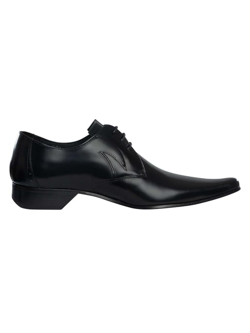 Jeffery West Zapatos Derby De Cuero Pulido, Negro - Image 3