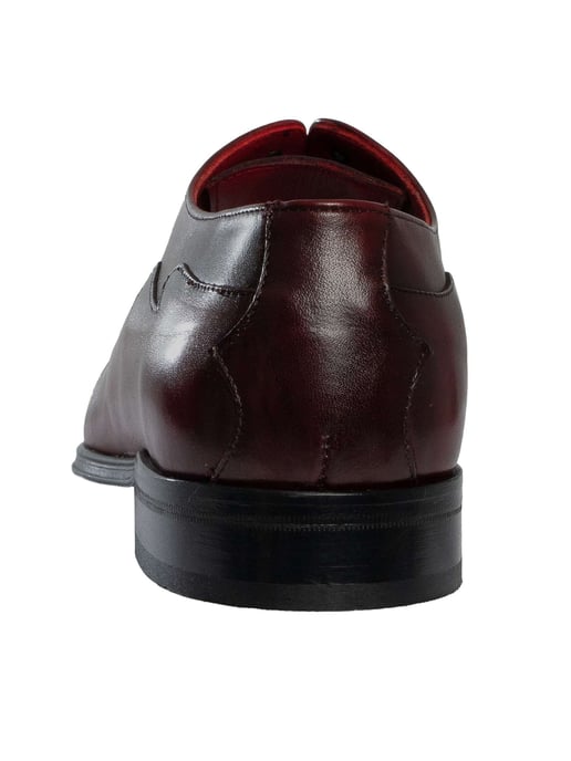 Jeffery West Zapatos Oxford De Cuero, Rojo - Image 5