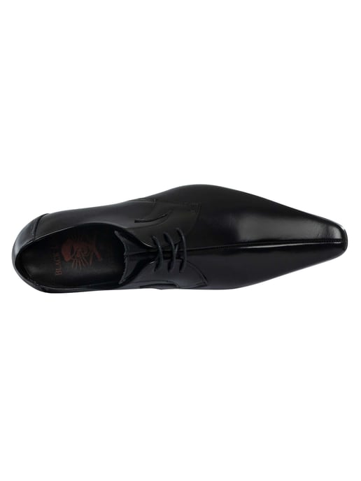 Jeffery West Zapatos Derby De Cuero Pulido, Negro - Image 6