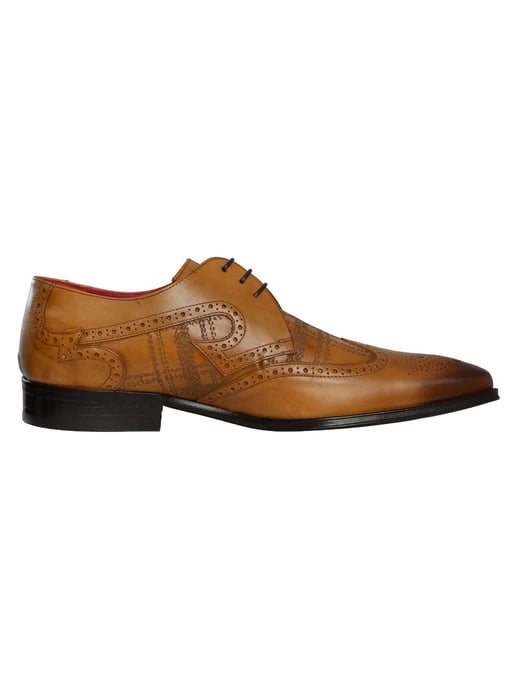 Jeffery West Zapatos Derby De Cuero Escocés, Marrón - Image 3
