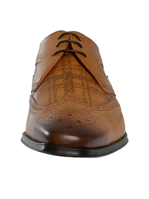 Jeffery West Zapatos Derby De Cuero Escocés, Marrón - Image 4