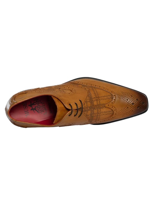 Jeffery West Zapatos Derby De Cuero Escocés, Marrón - Image 6