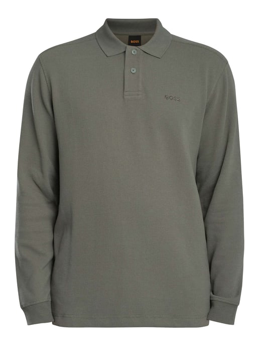 BOSS Polo De Manga Larga Petempesto, Gris - Image 5