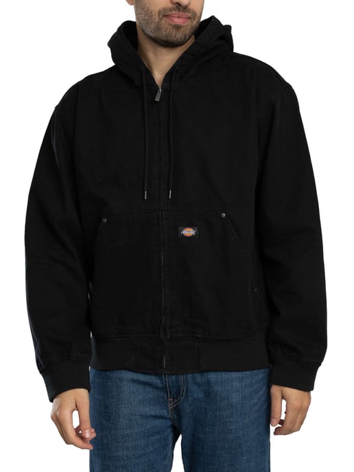 Dickies Chaqueta Con Capucha De Lona Sin Forro, Negro - Image 1