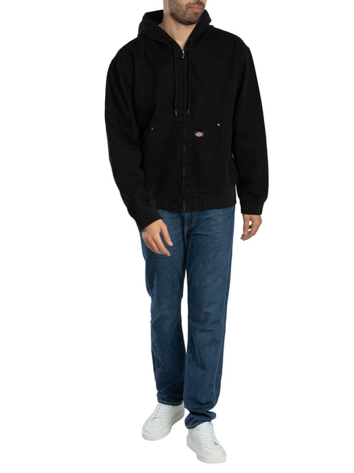 Dickies Chaqueta Con Capucha De Lona Sin Forro, Negro - Image 6
