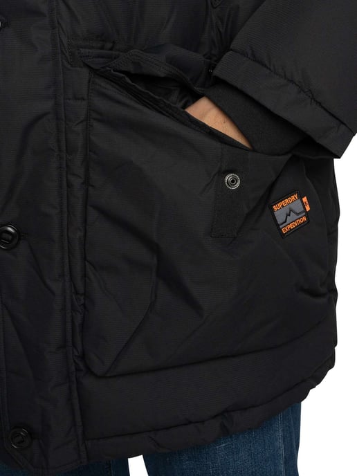 Superdry Chaqueta Parka Acolchada Expedition, Negro - Image 4