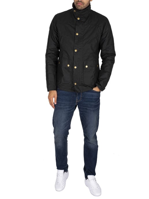Barbour Chaqueta De Cera Reelin, Verde - Image 6