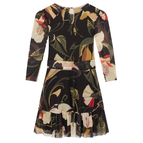 Minivestido Negro De Malla Con Hombros Fruncidos Estilo Skater De Ted Baker - Image 2