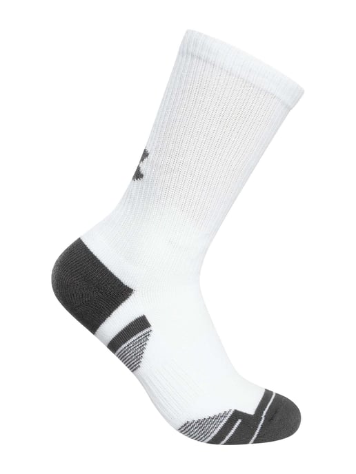 Under Armour Paquete De 3 Calcetines Deportivos Técnicos De Alto Rendimiento, Blanco - Image 2