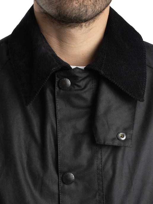 Barbour Chaqueta Encerada Ashby, Negro - Image 6