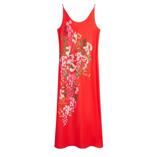 Vestido Lencero Rojo Estampado Con Escote Redondo Melmae De Ted Baker - Image 1