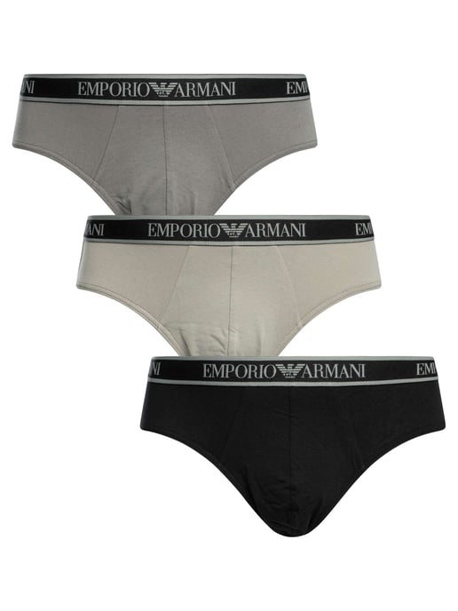 Emporio Armani 3 Pack Briefs, Multicolor - Image 1