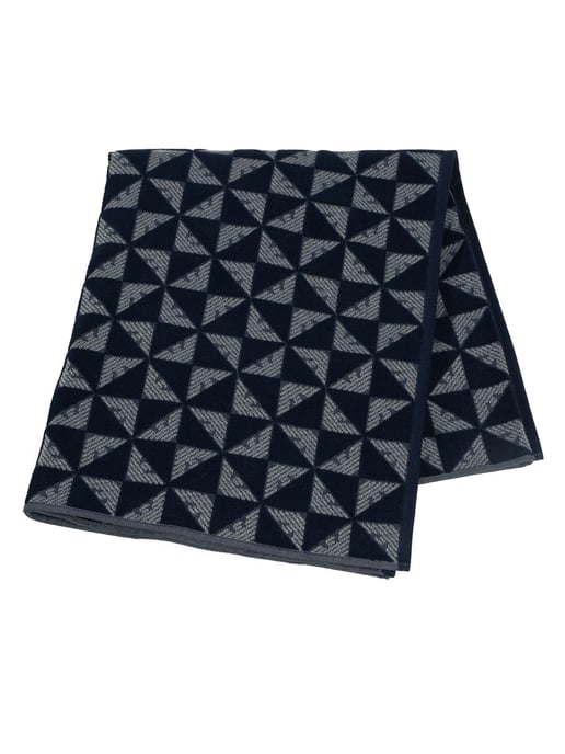 Emporio Armani Toalla De Playa De Tela De Rizo, Azul - Image 3
