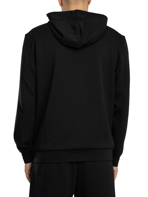 EA7 Sudadera Con Capucha Y Parche Del Logotipo, Negro - Image 3