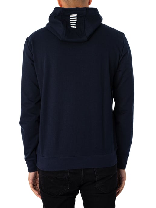 EA7 Sudadera Con Capucha, Azul - Image 3