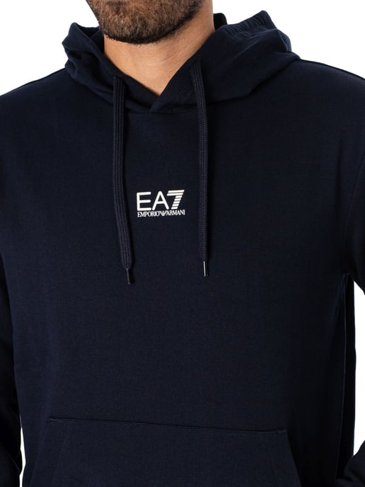 EA7 Sudadera Con Capucha, Azul - Image 4