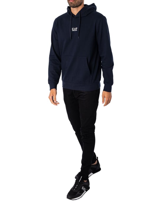 EA7 Sudadera Con Capucha, Azul - Image 5