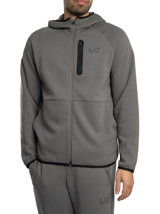 EA7 Sudadera Con Capucha Y Cremallera Dynamic Athlete, Gris - Image 2