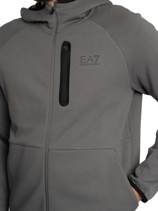 EA7 Sudadera Con Capucha Y Cremallera Dynamic Athlete, Gris - Image 4