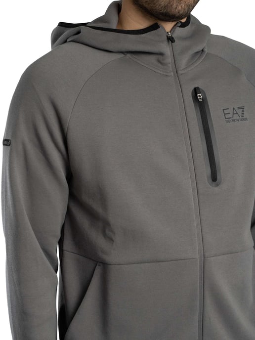 EA7 Sudadera Con Capucha Y Cremallera Dynamic Athlete, Gris - Image 5