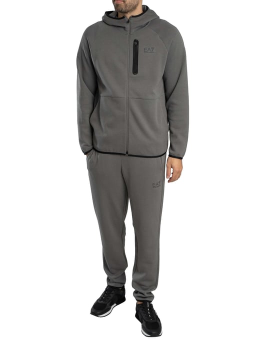 EA7 Sudadera Con Capucha Y Cremallera Dynamic Athlete, Gris - Image 6