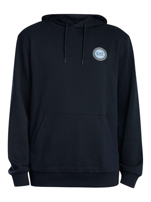 EA7 Sudadera Con Capucha Y Parche Del Logotipo, Azul - Image 6