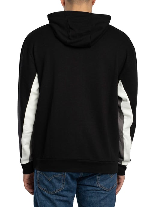 EA7 Sudadera Con Capucha Y Cremallera Con El Logotipo De Jersey, Negro - Image 3