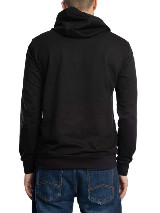 EA7 Sudadera Con Capucha Con Logo En El Pecho, Negro - Image 3