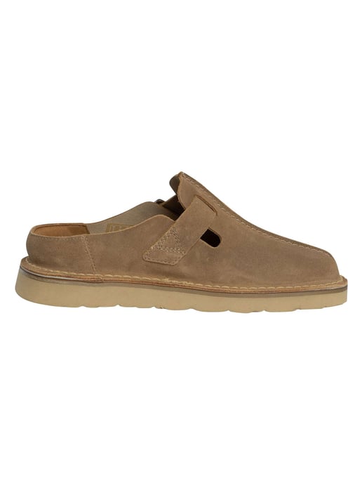 Clarks Zapatos De Gamuza Estilo Mula Solsbury, Beige - Image 3