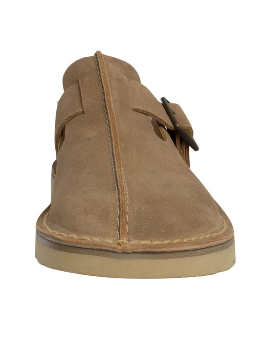 Clarks Zapatos De Gamuza Estilo Mula Solsbury, Beige - Image 4
