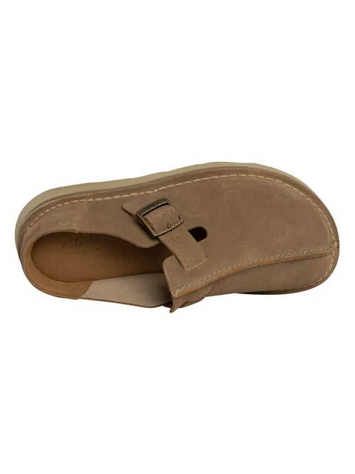 Clarks Zapatos De Gamuza Estilo Mula Solsbury, Beige - Image 6