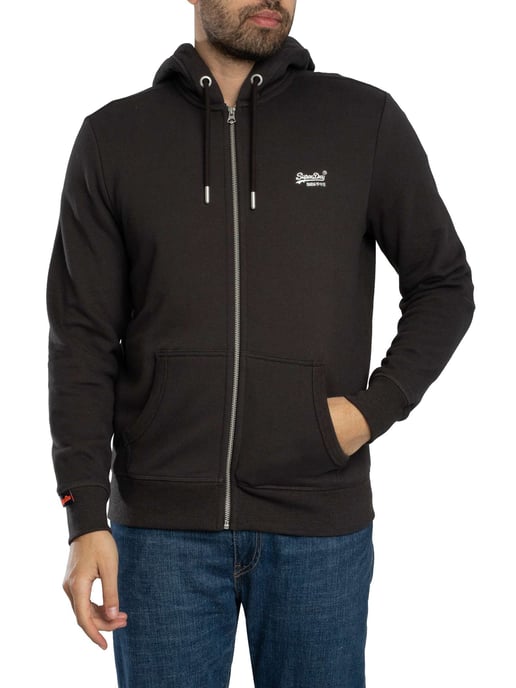 Superdry Sudadera Con Capucha Y Logo Esencial, Negro - Image 2