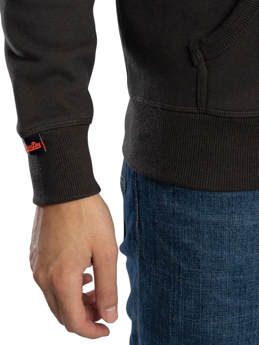 Superdry Sudadera Con Capucha Y Logo Esencial, Negro - Image 5