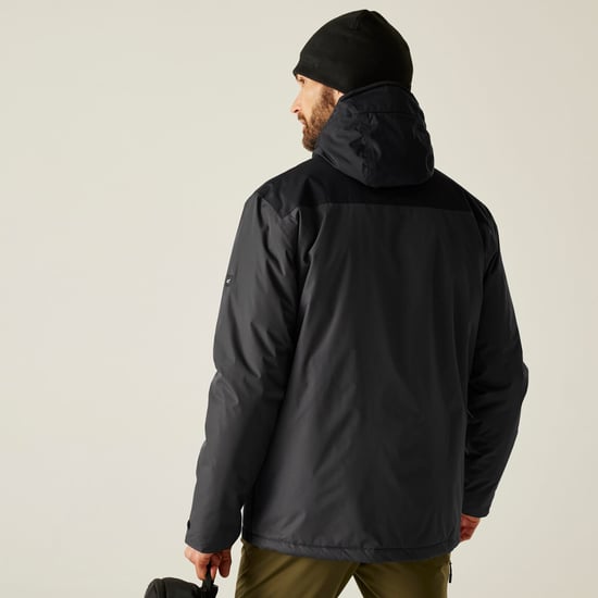 Regatta Chaqueta Impermeable Y Aislante Thornridge, Negro - Image 2