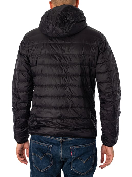 EA7 Chaqueta De Plumón Tejida, Negro - Image 3