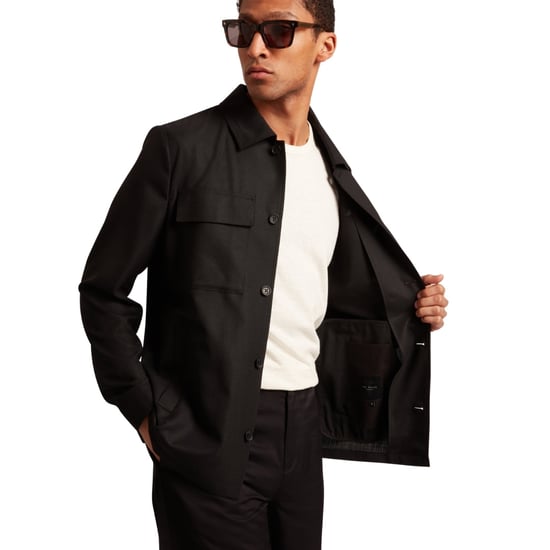 Chaqueta Ligera De Mezcla De Lana Negra Ted Baker Selwynj - Image 3