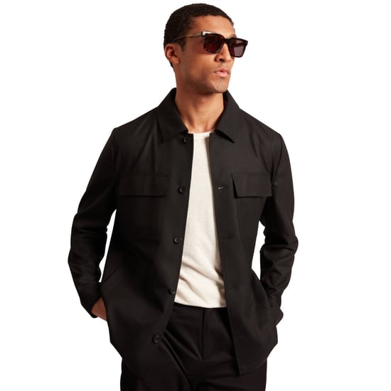 Chaqueta Ligera De Mezcla De Lana Negra Ted Baker Selwynj - Image 4