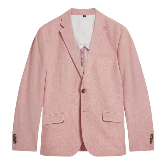 Chaqueta Tipo Blazer De Lino Rosa Elástico Kenleyj De Ted Baker - Image 1