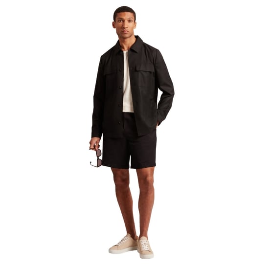 Chaqueta Ligera De Mezcla De Lana Negra Ted Baker Selwynj - Image 5